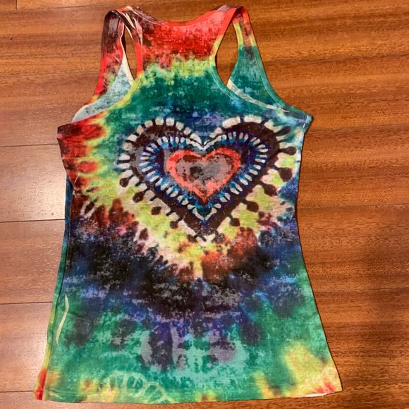Twentyone Tie Dye Embellished Heart Tank - Picture 3 of 3